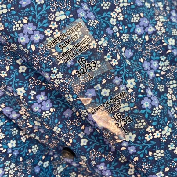 Van Heusen flex 32/33 large slim fit stretch button down shirt - Picture 11 of 16